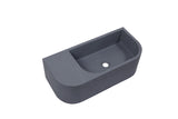 NNEDSZ New Concrete Cement Wash Basin Counter Top Matte Dark Grey Wall Hung Basin