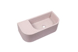 NNEDSZ New Concrete Cement Wash Basin Counter Top Matte Pink Wall Hung Basin