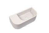 NNEDSZ New Concrete Cement Wash Basin Counter Top Matte White Wall Hung Basin