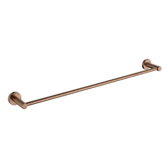 NNEDSZ Luxurious Brushed Rose Gold Stainless Steel 304 Towel Rack Rail - Single Bar 800mm