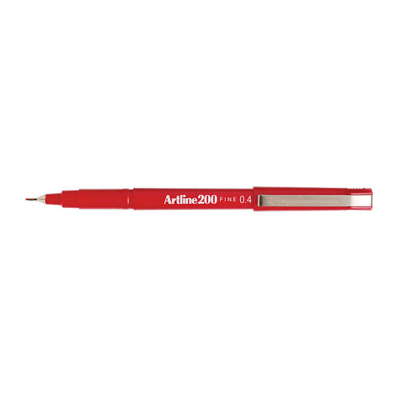 NNEDSZ Artline 200 Fline Pen Red Bx12