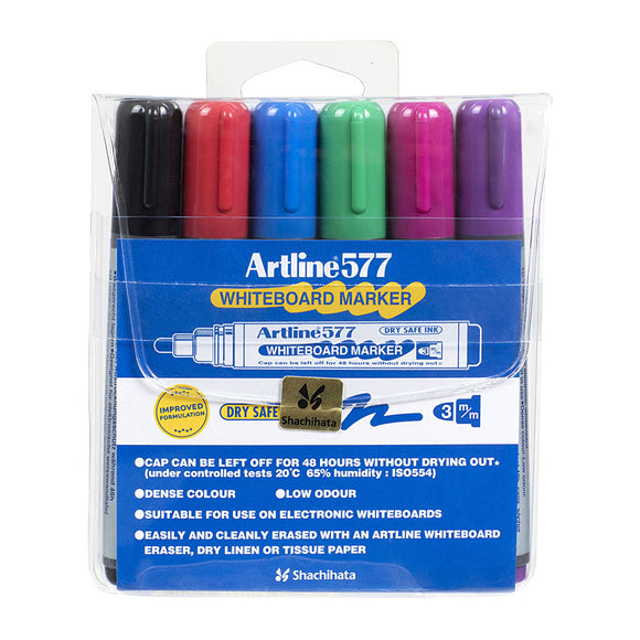 NNEDSZ Artline 577 W/Brd Mkr Ast Wlt6
