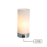 NNEDSZ Julie Cylinder Touch Lamp with USB Port
