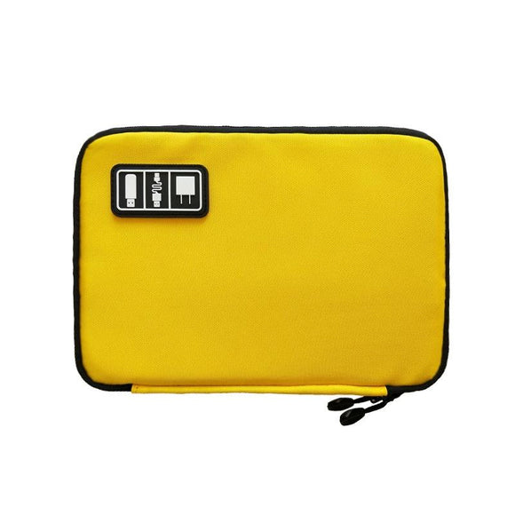 NNEDSZ Portable Multifunctional u Disk Storage Bag for Mobile Phone Accessories - Yellow