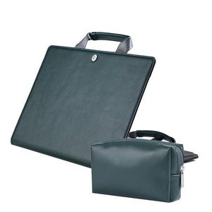 NNEDSZ 15.4 Inch Laptop Bag & Power Tote - Protective Case In Ink Green