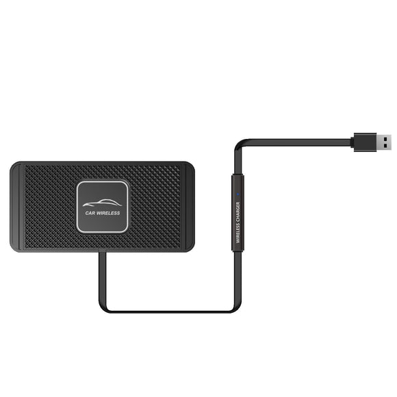 NNEDSZ 15W Qi Car Wireless Charging Pad - 30Cm Short Cable Anti-Skid