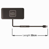 NNEDSZ 15W Qi Car Wireless Charging Pad - 30Cm Short Cable Anti-Skid
