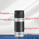 NNEDSZ Compact 7X18 Monocular Telescope For Hunting Golf Hiking And Bird Watching