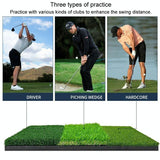 NNEDSZ Indoor Golf Practice Pad - 3-in-1 Swing Mat for Hitting and Chipping - 30X60Cm