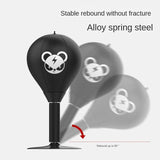 NNEDSZ Desktop Speed Ball For Boxing Training - Bear Design With Gloves & Pump - Bear+Pump