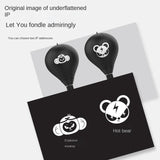 NNEDSZ Desktop Speed Ball For Boxing Training - Bear Design With Gloves & Pump - Bear+Pump