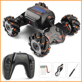 NNEDSZ Twist Stunt Car With 2.4G Remote Control - Orange / Green