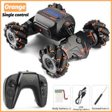 NNEDSZ Twist Stunt Car With 2.4G Remote Control - Orange / Green