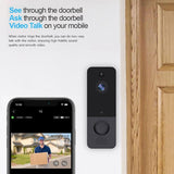 NNEDSZ Wireless Wifi Video Doorbell With Night Vision And Ai Recognition - 720P - 2600 Mah