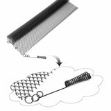 61x45.7cm Metal Mesh Fireplace Screen - Prevent Sparks