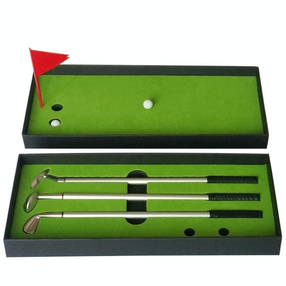 NNEDSZ Mini Golf Putting Mat Trainer - 24.5x10.5x3.5cm Court Push Rod