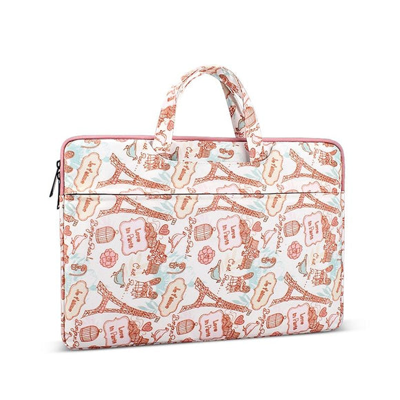 NNEDSZ Waterproof Canvas Laptop Handbag - Fits 13.3 Inch