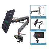 NNEDSZ Adjustable Aluminum Monitor Holder - Rotatable 22-40 Inches