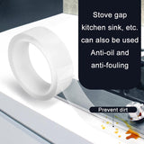 NNEDSZ 15m Long Window Frame Gap Tape - 3cm Wide Plastic Steel