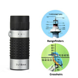 NNEDSZ Compact 7X18 Monocular Telescope For Hunting Golf Hiking And Bird Watching