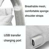 NNEDSZ Medium Waterproof Usb Laptop Backpack