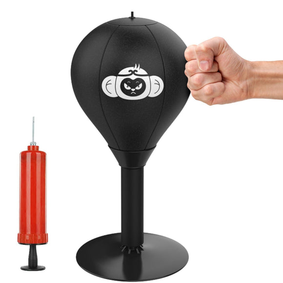 NNEDSZ Desktop Speed Ball For Boxing Training - Bear Design With Gloves & Pump - Monkey+Pump