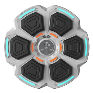 NNEDSZ Adjustable 9-Speed Bluetooth Music Boxing Machine With Lights - Black - Light Gray