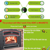 2-pack Magnetic Fireplace Draft Stopper - 101.6 x 10.16cm - Block Cold Air
