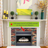 2-pack Magnetic Fireplace Draft Stopper - 101.6 x 10.16cm - Block Cold Air