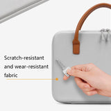 NNEDSZ Waterproof Leather Computer Bag - Multifunctional Navy Blue