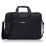 NNEDSZ Waterproof Nylon Laptop Bag - 15.6 Inch One Shoulder Portable - Black