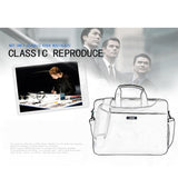 NNEDSZ Waterproof Nylon Laptop Bag - 15.6 Inch One Shoulder Portable - Black