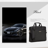 NNEDSZ Waterproof Nylon Laptop Bag - 15.6 Inch One Shoulder Portable - Black