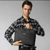 NNEDSZ Waterproof Nylon Laptop Bag - 15.6 Inch One Shoulder Portable - Black