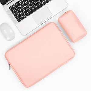 NNEDSZ 16 / 17 Inch Power & Pink Pu Leather Laptop Bag