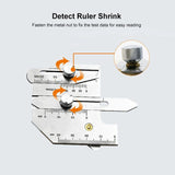 NNEDSZ Stainless Steel Welding Ruler For Inspection - Measure Gauge