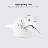 NNEDSZ Stainless Steel Welding Ruler For Inspection - Measure Gauge