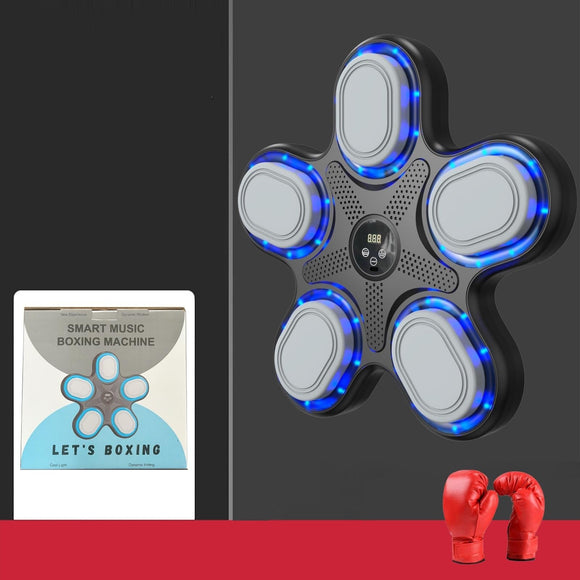 NNEDSZ Bluetooth Music Boxing Machine With Adult Gloves - Reaction Training - With Children Gloves