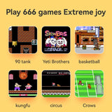 NNEDSZ Ultra-Thin Handheld Game Console With 666 Built-In Games - Double Blue 3.5 Inch