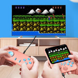 NNEDSZ Ultra-Thin Handheld Game Console With 666 Built-In Games - Double Blue 3.5 Inch