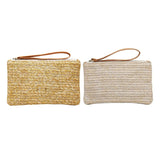 NNEDSZ Beach Straw Clutch Coin Purse For Summer Fun