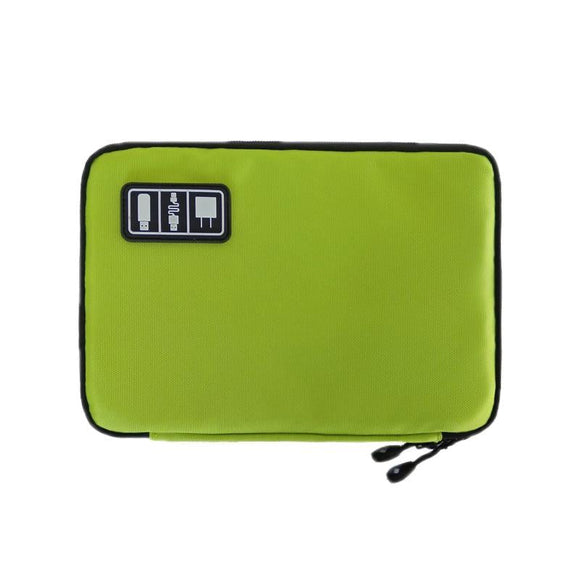 NNEDSZ Portable Multifunctional u Disk Storage Bag for Mobile Phone Accessories - Green