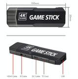 NNEDSZ Wireless 4K Hd Tv Game Console With 30 000 Games - 64Gb Storage