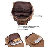 NNEDSZ Khaki Canvas Chest Bag For Outdoor Travel Messenger Style