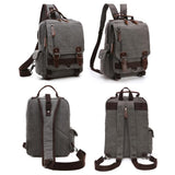 NNEDSZ Khaki Canvas Chest Bag For Outdoor Travel Messenger Style
