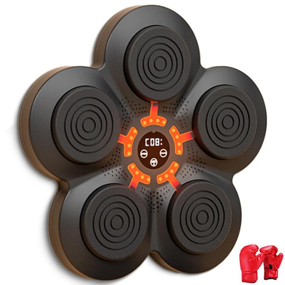 NNEDSZ Bluetooth Music Boxing Machine With Wall Mount And Adult Gloves - With Adult Gloves