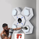 NNEDSZ Rechargeable Bluetooth Boxing Machine With Adult & Child Gloves - Blue - With Child Golves Pink Blue