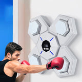 NNEDSZ Rechargeable Bluetooth Boxing Machine With Adult & Child Gloves - Blue - With Child Golves Pink Blue