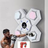 NNEDSZ Rechargeable Bluetooth Boxing Machine With Adult & Child Gloves - Blue - With Child Golves Pink Blue