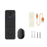 NNEDSZ Wireless Wifi Video Doorbell With Night Vision And Ai Recognition - 720P - Without Battery